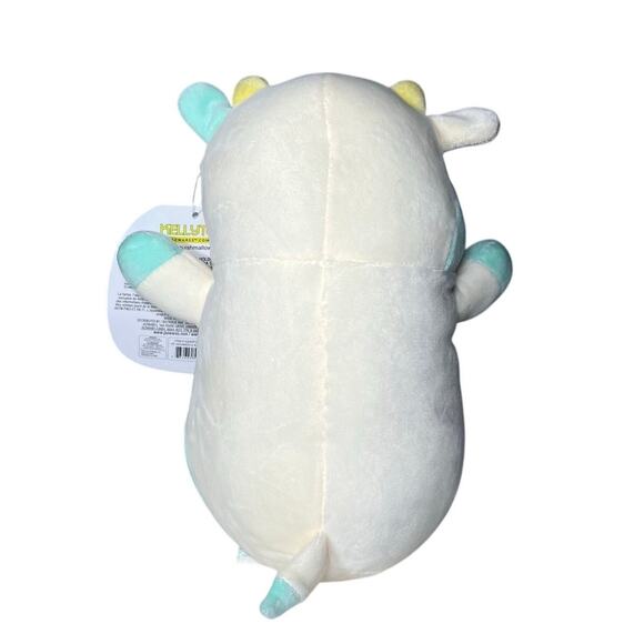 Squishmallows HugMees Belana Cow Furry Belly 10" - NWT - 2021 Easter HM10 #579 - Picture 2 of 7